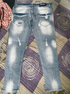 Distressed Denim Jeans