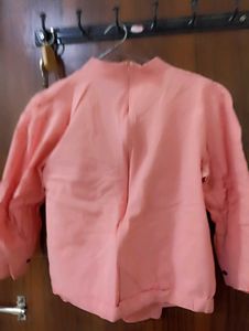 Peach Crop Top For Women
