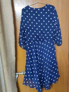 Dotted Blue Colour Dress