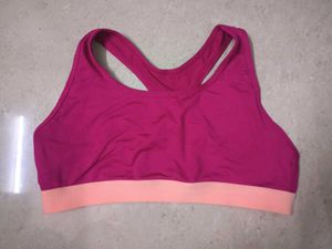 Pink Sports Bra