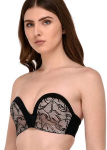 Women Push-up Heavily Padded Strapless Bra