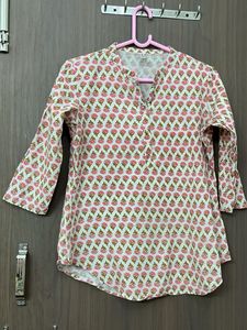 Kipek Brand Medium Size Jaipuri Print Kurti