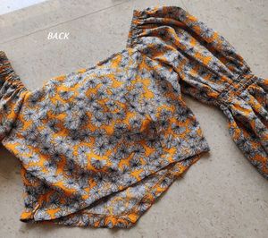 Floral Print Crop Top