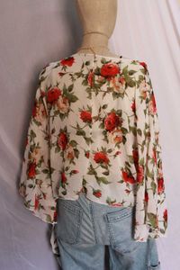 Urbanic Floral Tie-Front Top