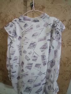 Printed White Top