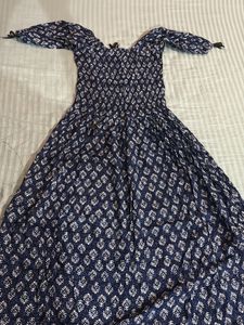 Patterned Midi Dress