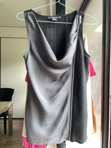 Armani Exchange Drape Neck Sleeveless Top