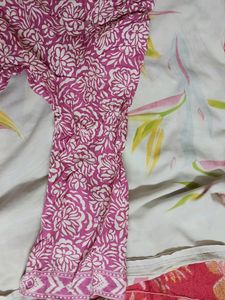 Pink Coloured Flared Mid Frock For Women