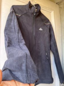 XS- Adidas Black Fleece Jacket