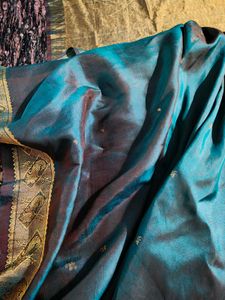 pure silk double tone kanjeevaram saree