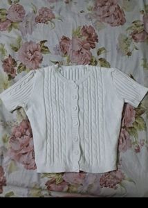 White Woolen Top