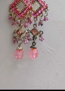 Pink Dangle Earrings