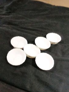 LaOpala Floral Dessert Bowls (Set of 6)