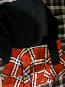 New Plaid Skirt Top
