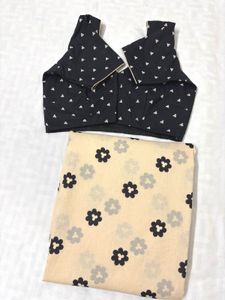 pure cotton Floral Saree