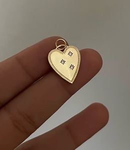 Gold Heart Charm/ pendant