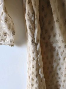 Elegant Gold Anarkali Kurta