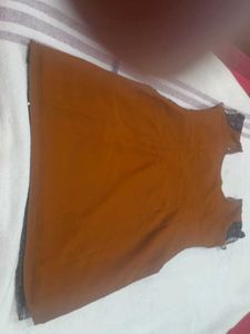 Brown Sequin Embellished Dress