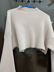 Cropped Knit Sweater