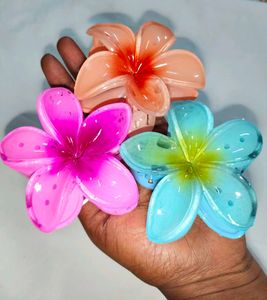 Colorful Flower Hair Clips