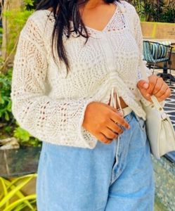 Crochet Knit Cardigan