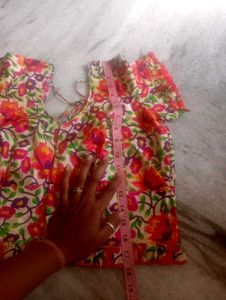 Floraland chex Saree with stiched Blouse