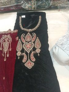 Elegant Velvet dress material