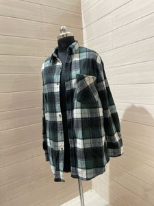 OVERSIZED Pintresty Plaid check flannel shirt