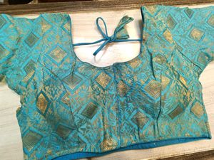 Blue Banarasi Blouse