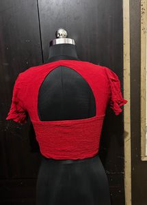 ❤️ Forever 21 Retro Corset-Style Crop Blouse ❤️