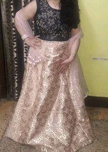 Beautiful Party Wear Lehenga In Contrast