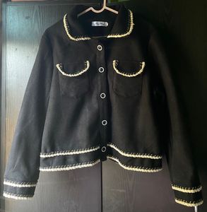 Black cropped jacket