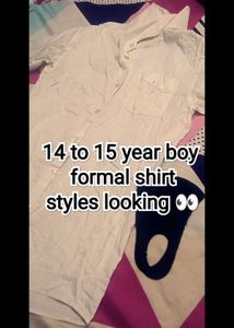 New Shirt Boy's White Formal