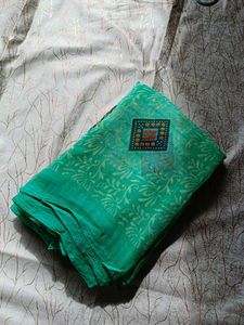 Green Printed sarees