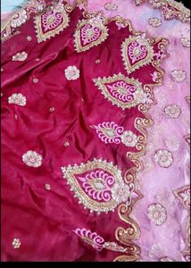Heavy Embroidery Saree Net+Velvet