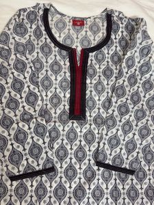 Printed Cotton Short Kurti