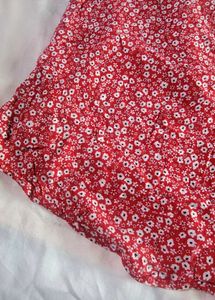 Floral Red Tank Top
