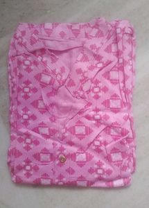M Pink Printed Kurta