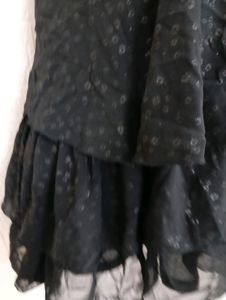 BLACK PEPLUM