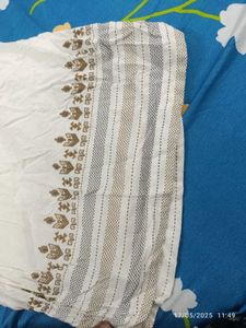 Avaasa Xxl White Cotton Palazzo