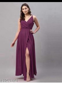 Elegant Purple Maxi Dress