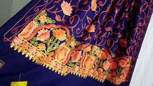 Kashmiri Embroidery Shawl For Winter