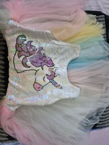 Unicorn 🦄 Party Wear Dress For Girls Of 8 Years