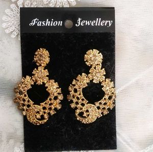 Golden Dangle Earrings