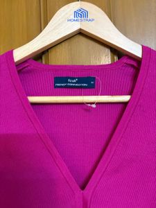 FCUK Ribbed Fitted Top