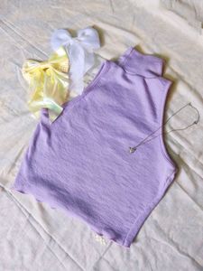 High Neck Crop Top
