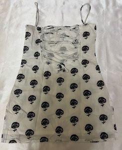 White Printed Kurti
