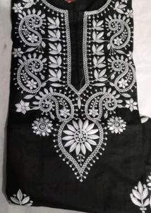 Black Embroidered Kurti
