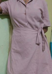 Pink Shirt Dress