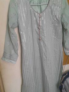A Shiffon Kurta Suit With Bottom